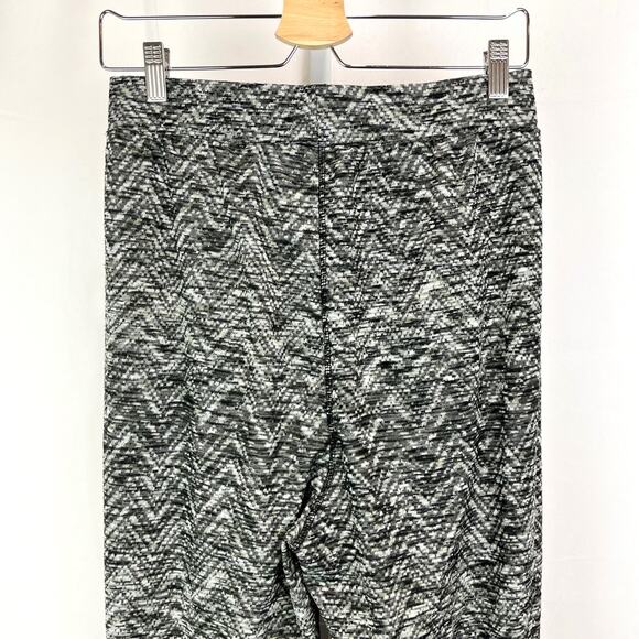FREE PEOPLE Size S Harlow Harem Jogger Pants Marled Chevron Gray - Picture 7 of 10